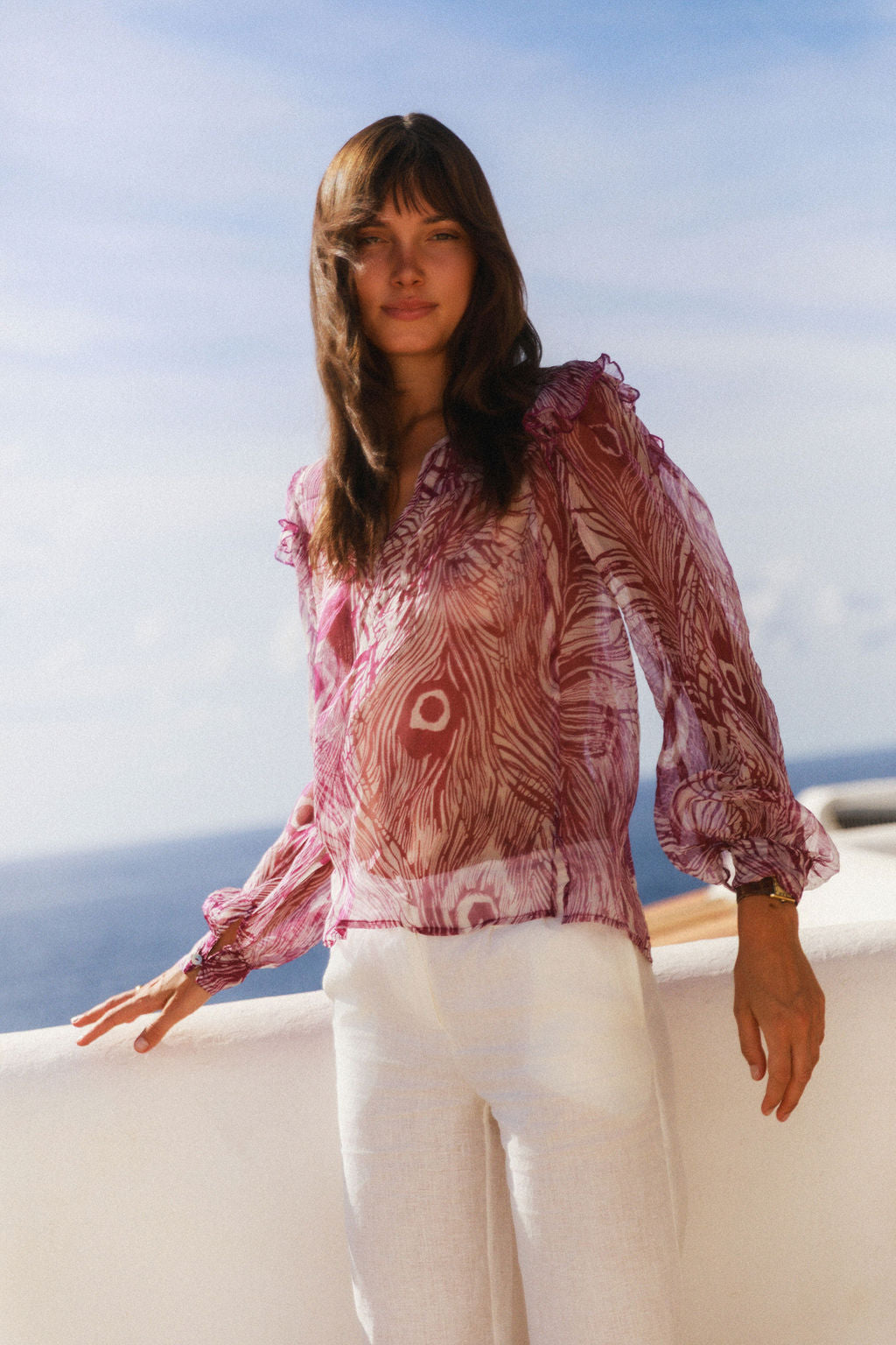 Catya Blouse - Peacock