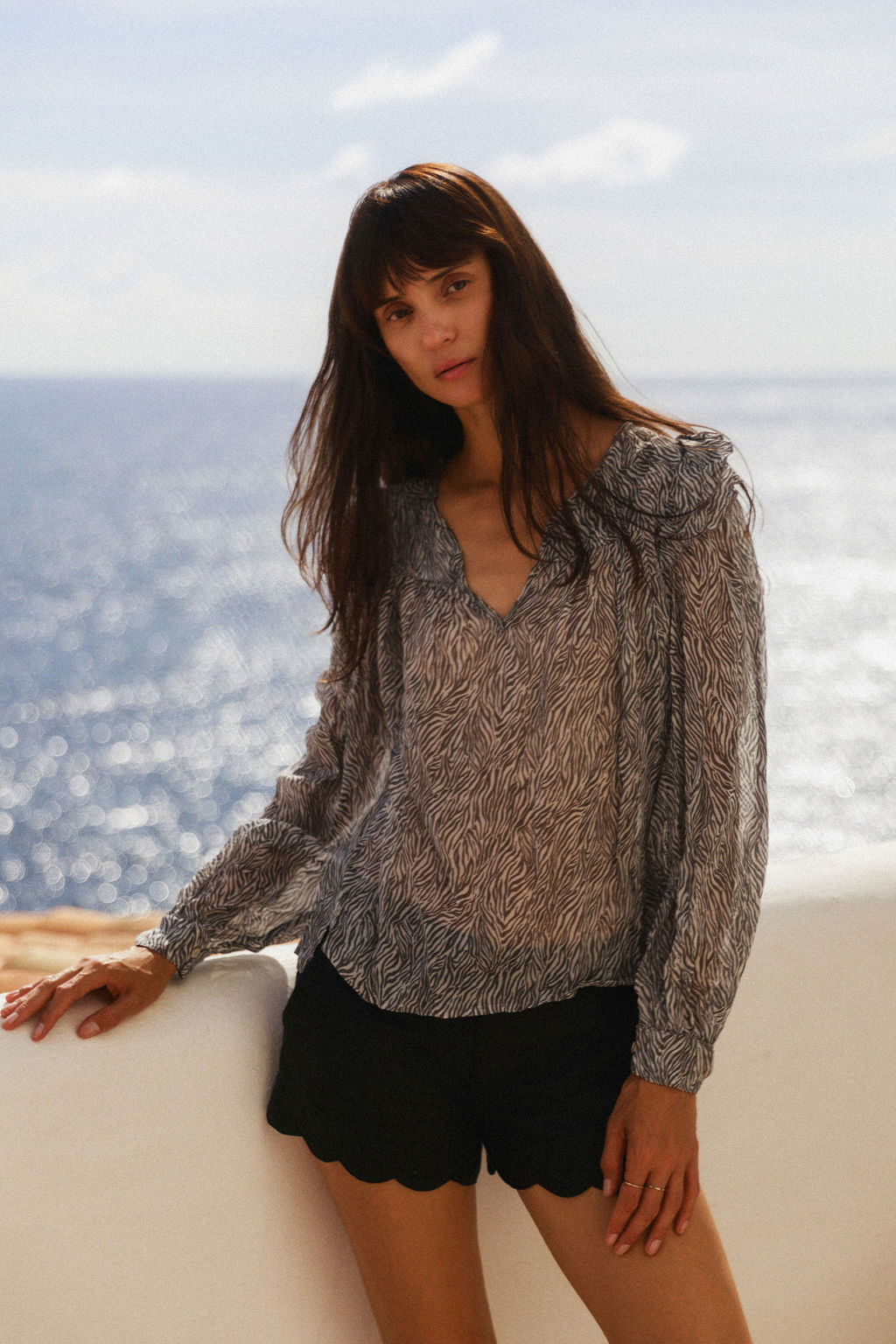 Catya Blouse - Zebra