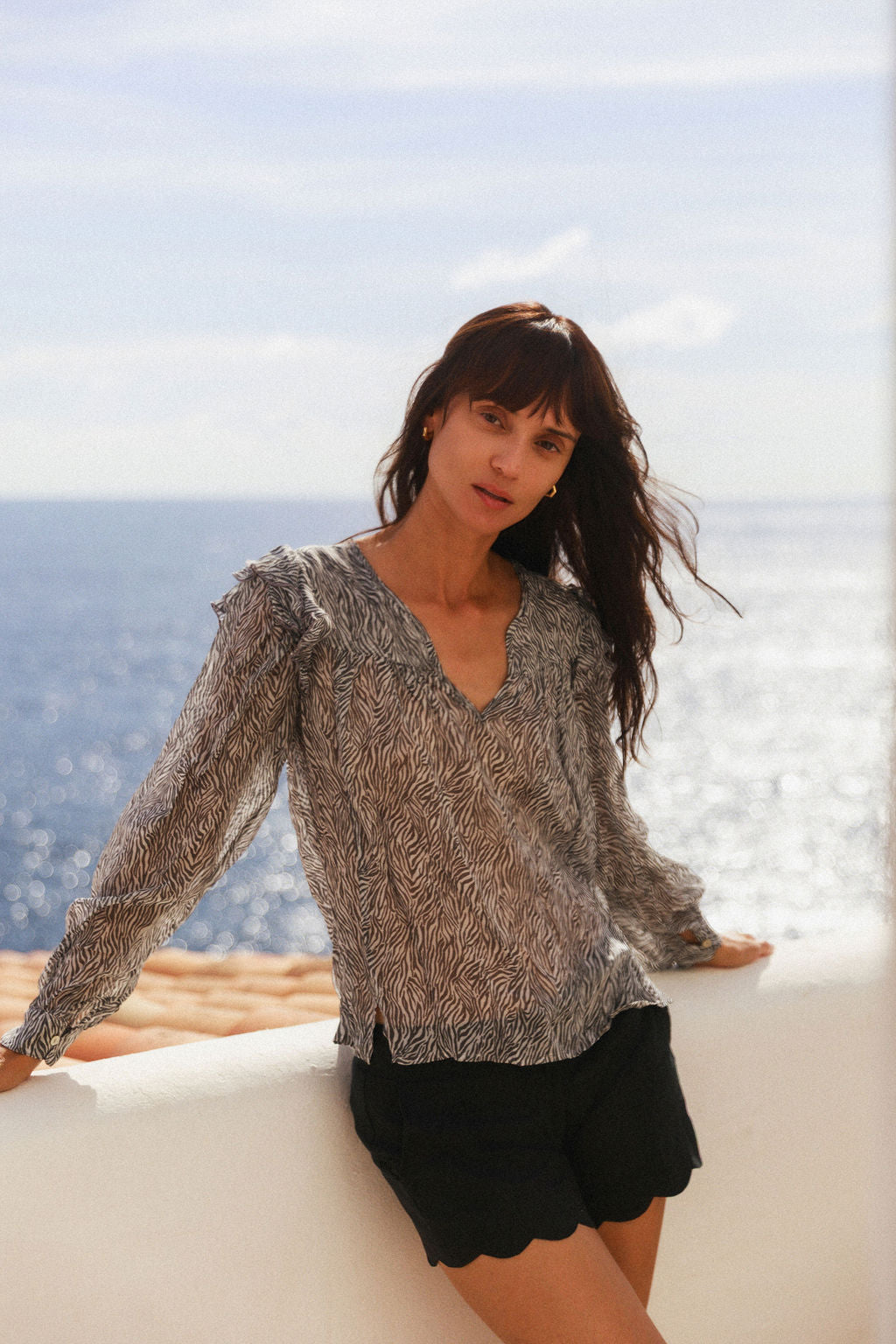 Catya Blouse - Zebra