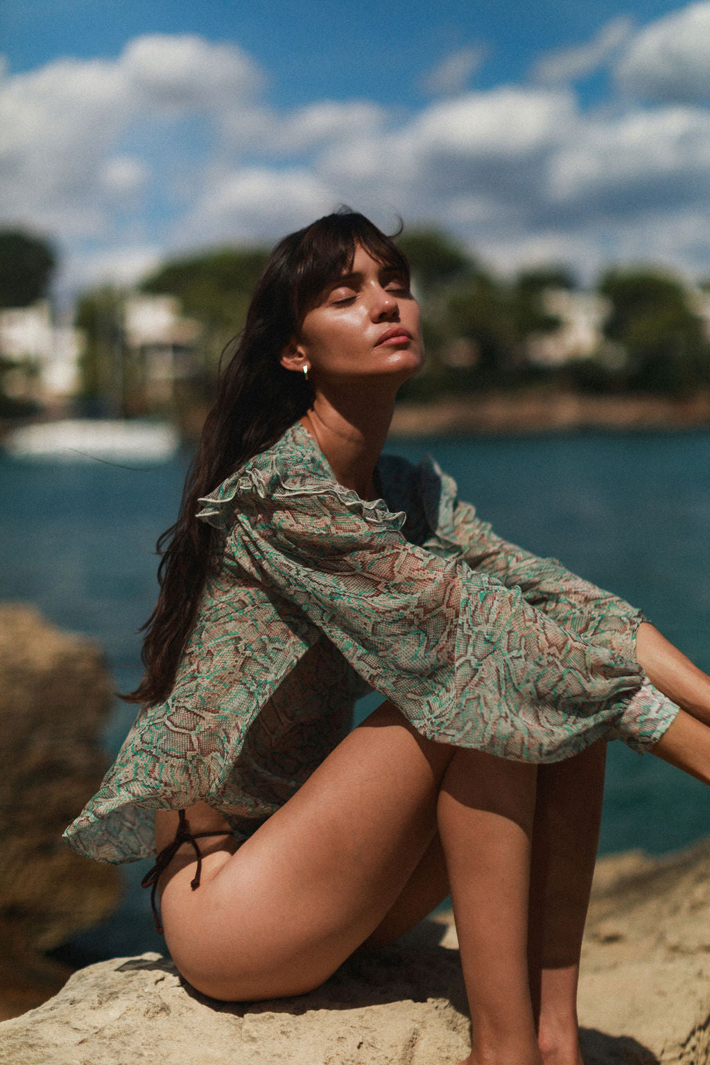 Catya Blouse - Island Snake