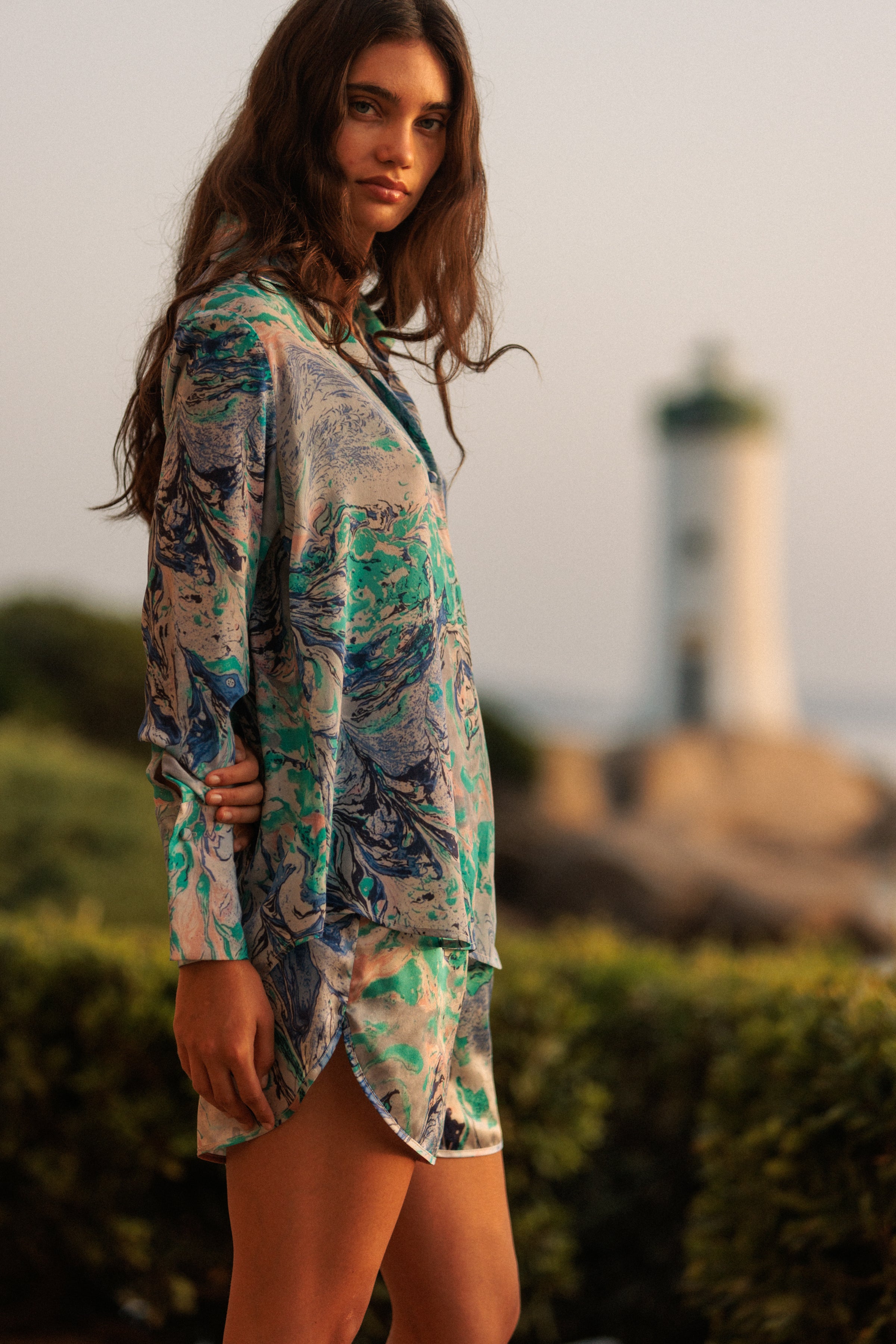 Silk Short - Cool Swirl