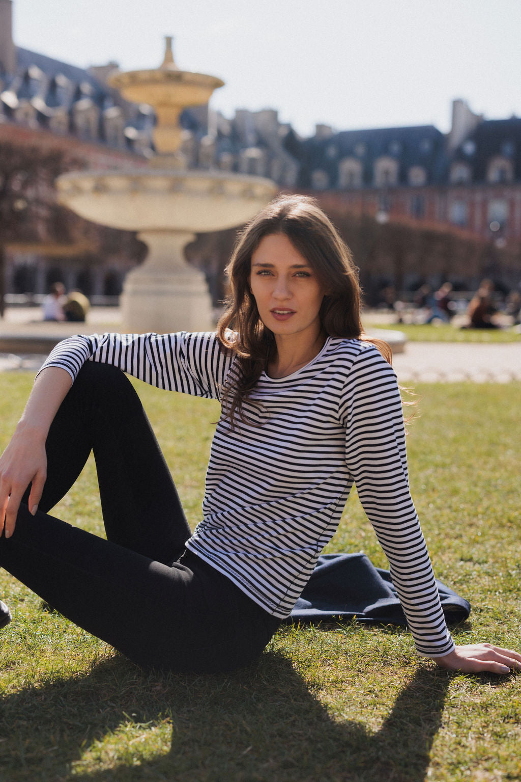 B/W Stripe T-Shirt - Long Sleeve