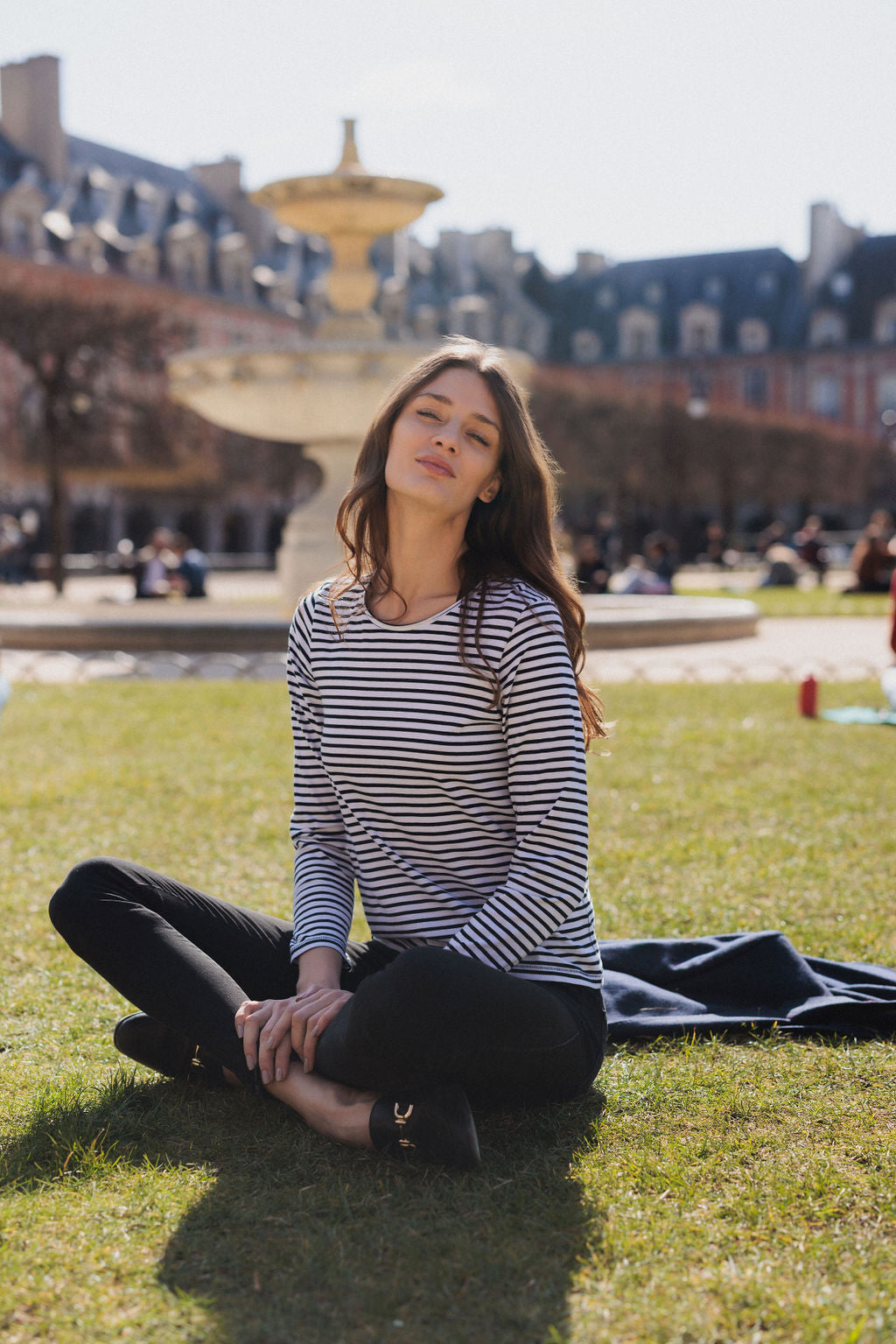 B/W Stripe T-Shirt - Long Sleeve