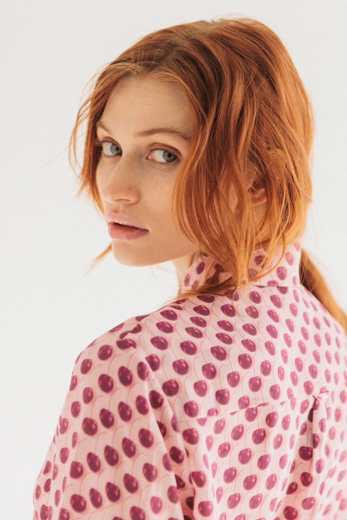 Sophie Blouse - Cherry Print