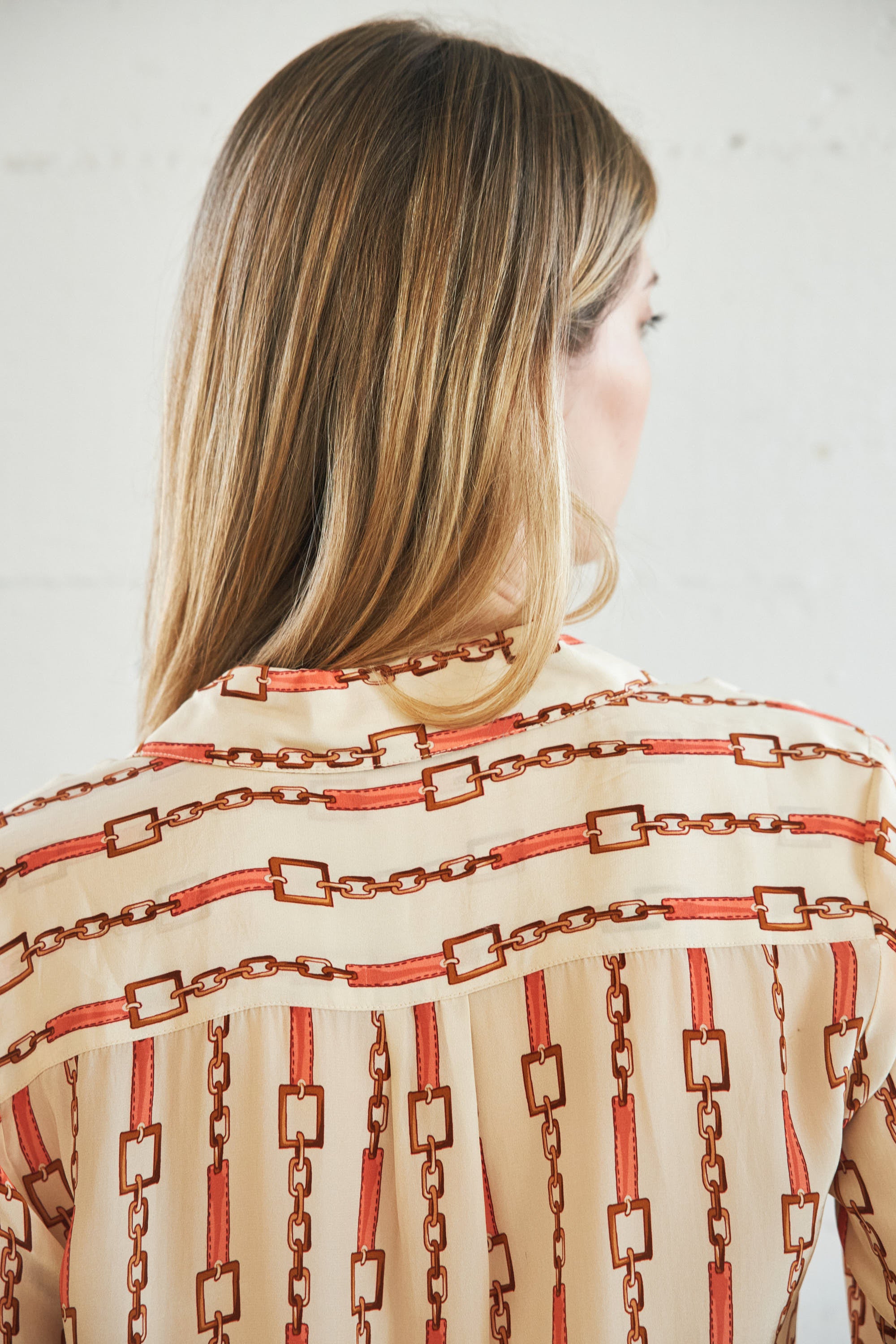 Sage Blouse - Coral Chain
