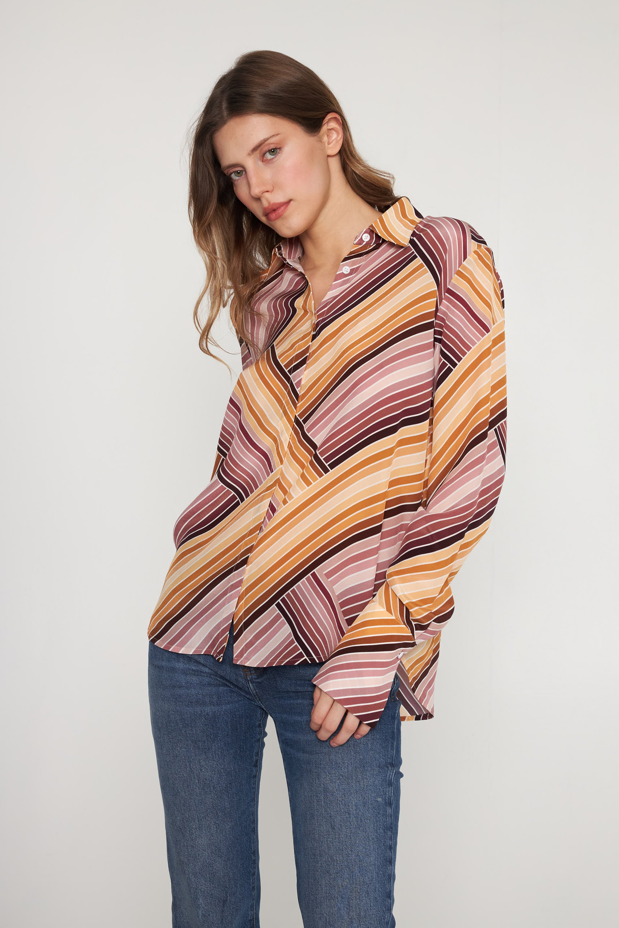 Sophie Blouse - Bardot Stripe