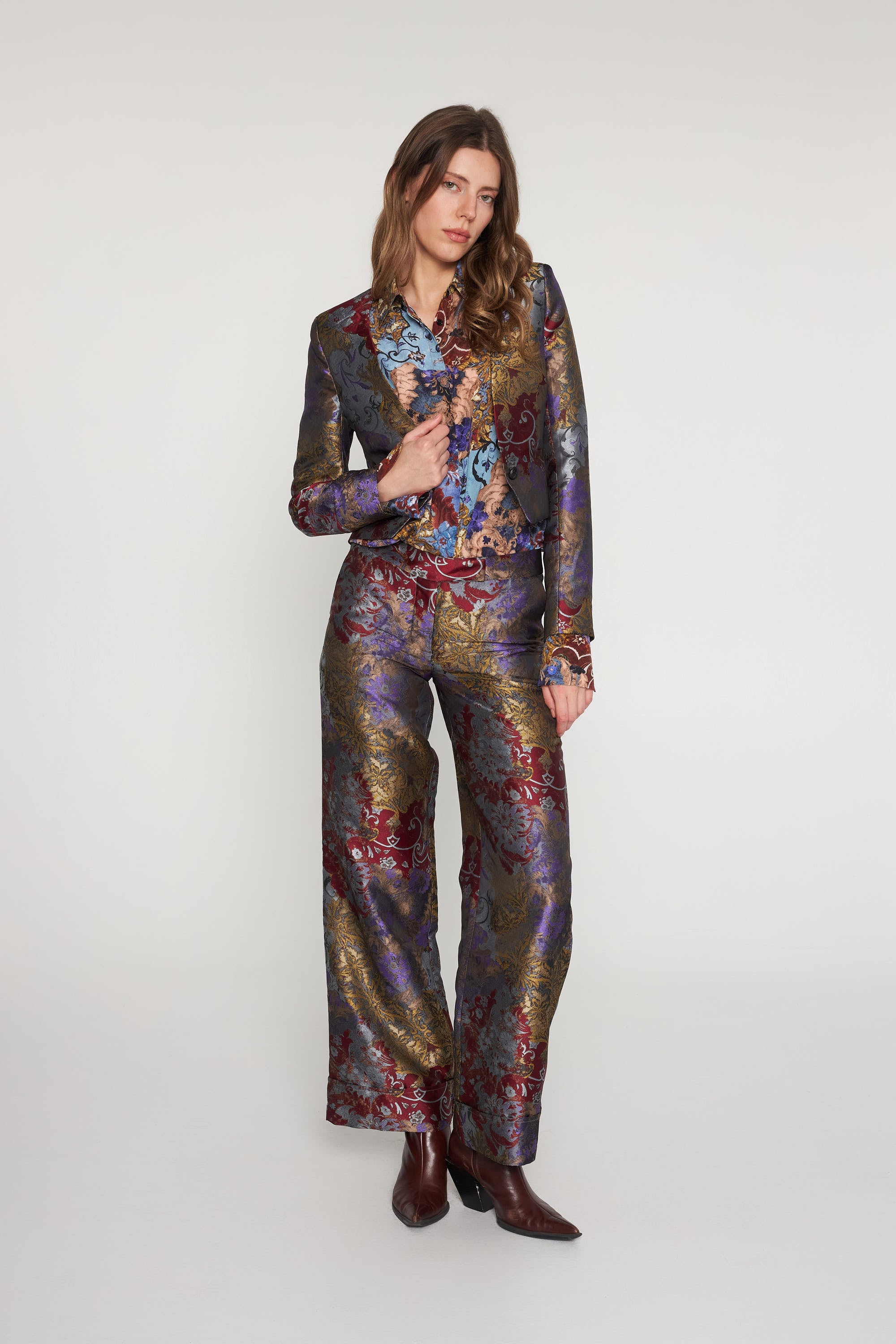 Jacquard Stella Pant - Paisley Patchwork