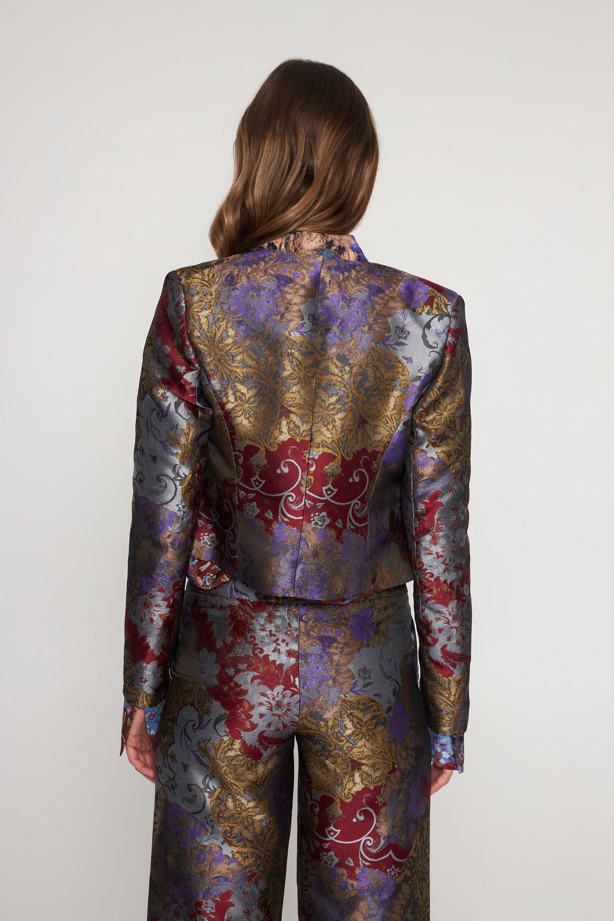 Izzy Cropped Jacket - Paisley Patchwork