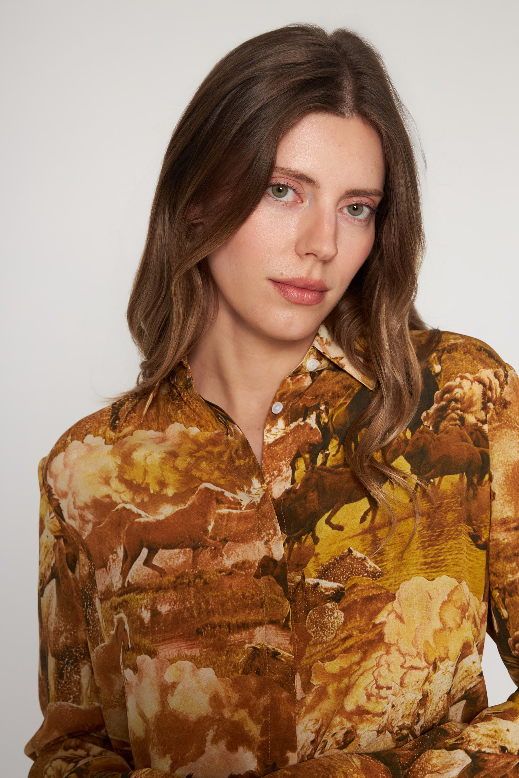 Sophie Blouse - Western Horses