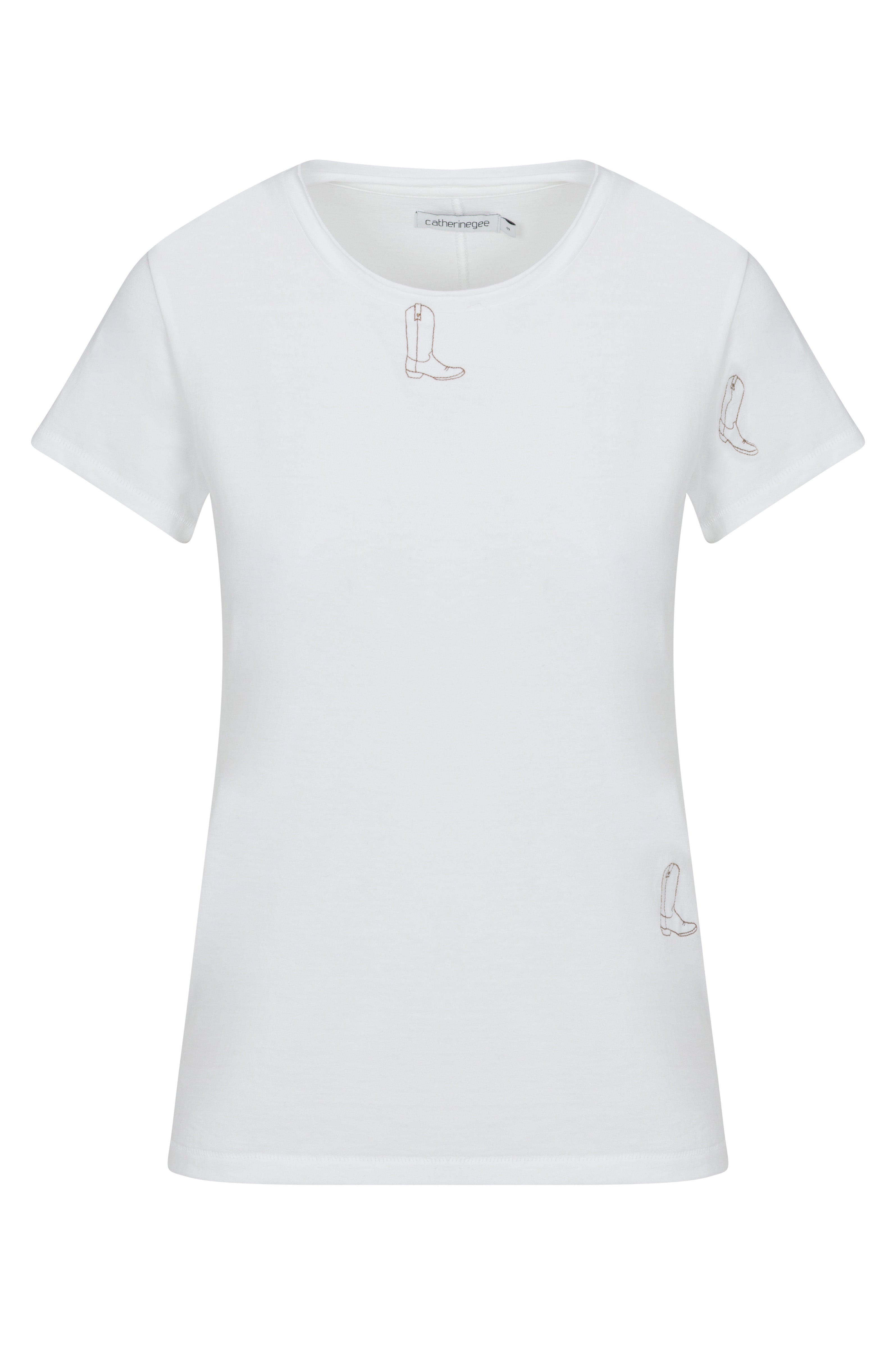 Embroidered Cotton T-Shirt - Boot