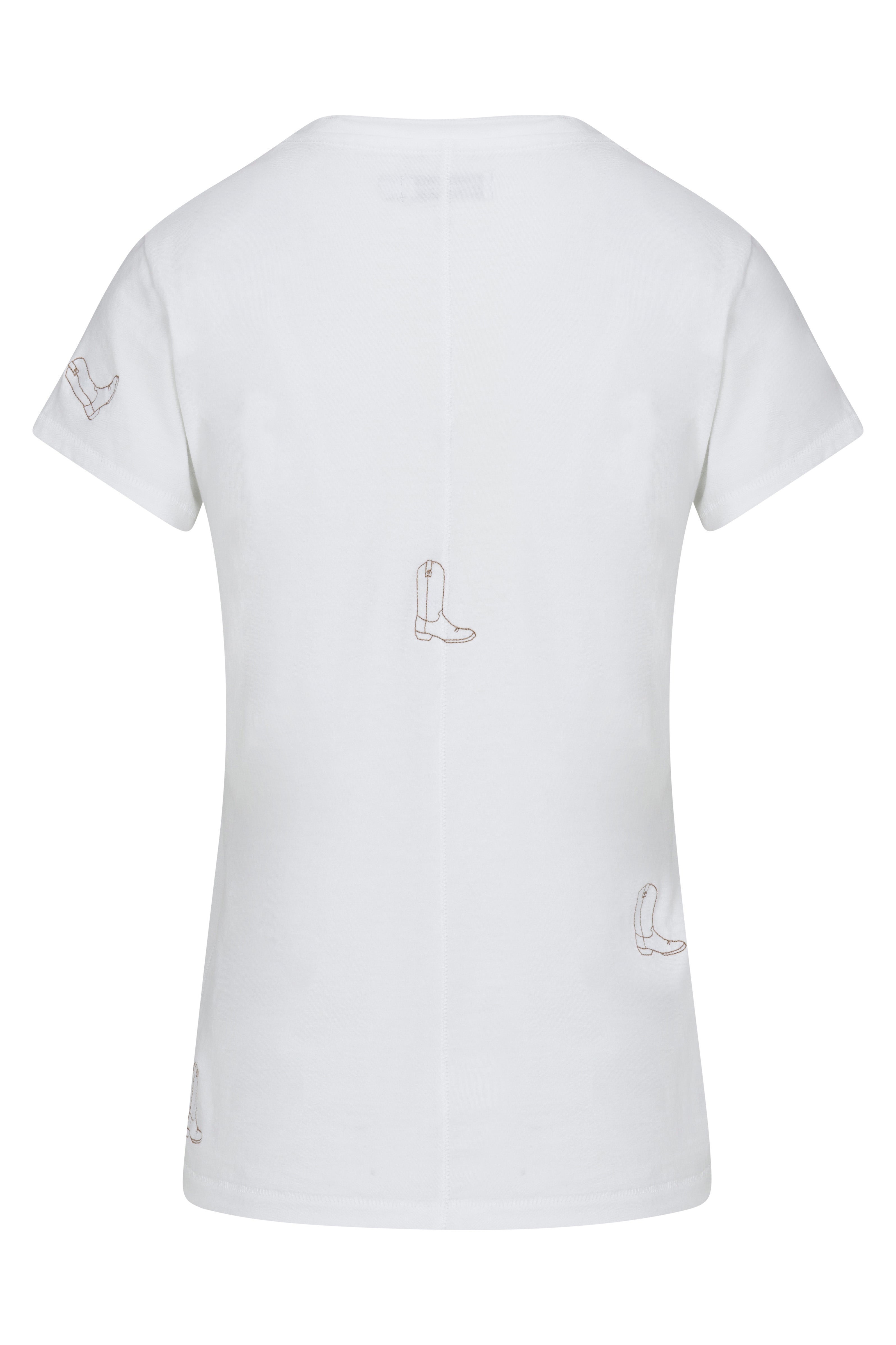 Embroidered Cotton T-Shirt - Boot