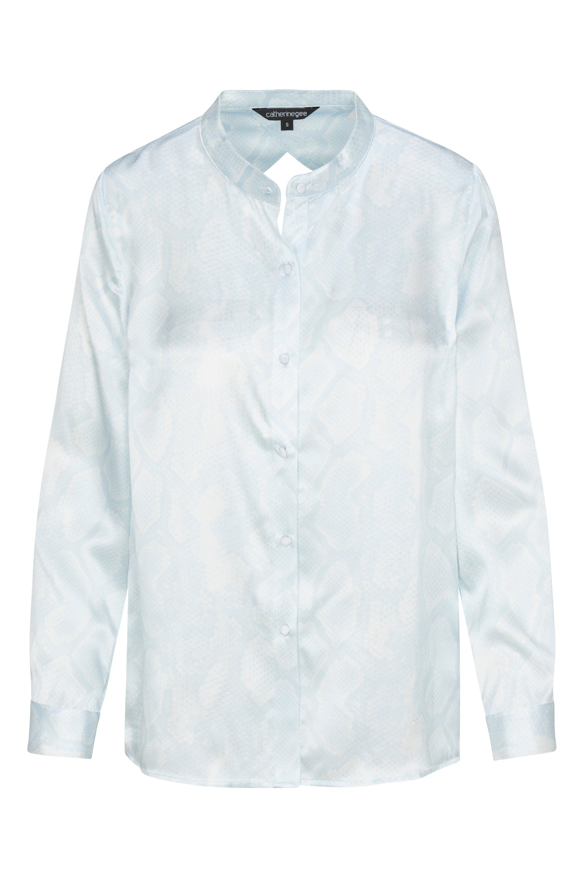 Laura Blouse - Sky Blue Snake