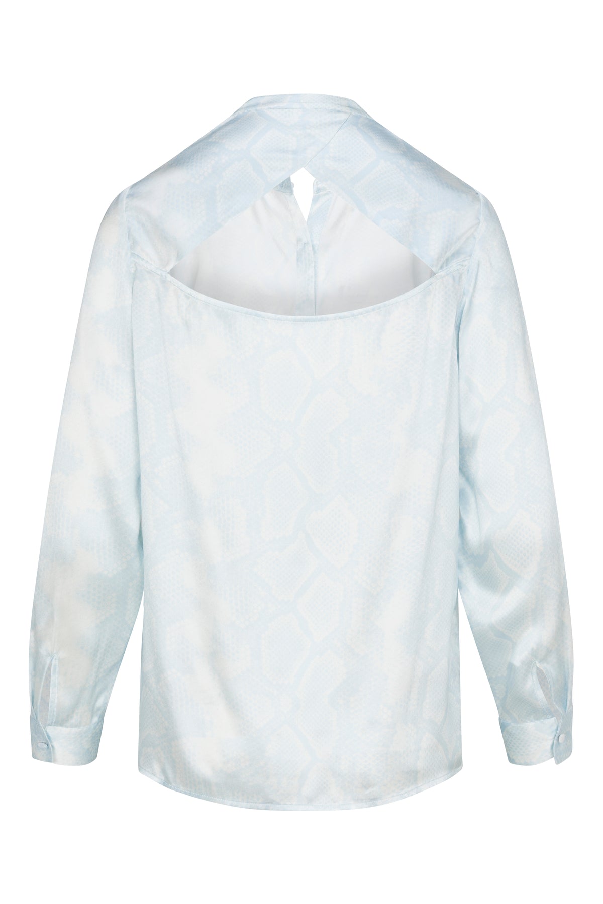 Laura Blouse - Sky Blue Snake