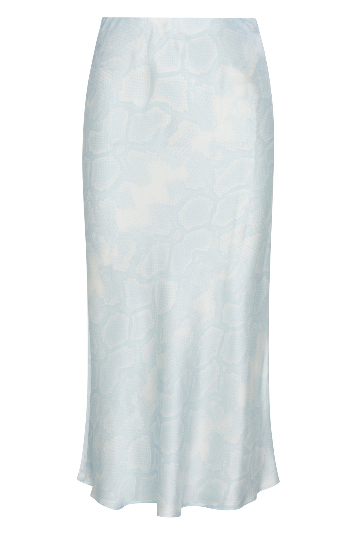 Siena Slip Skirt - Sky Blue Snake
