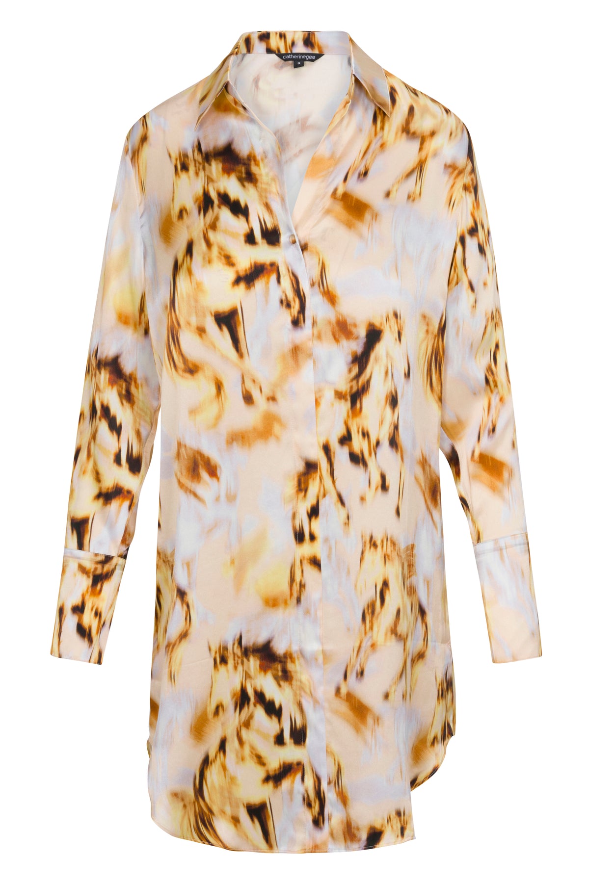 Daria Silk Shirt Dress - Wild Horse