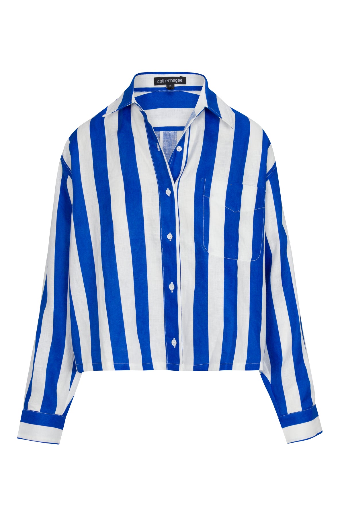 Natalie Blouse - Blue Stripe