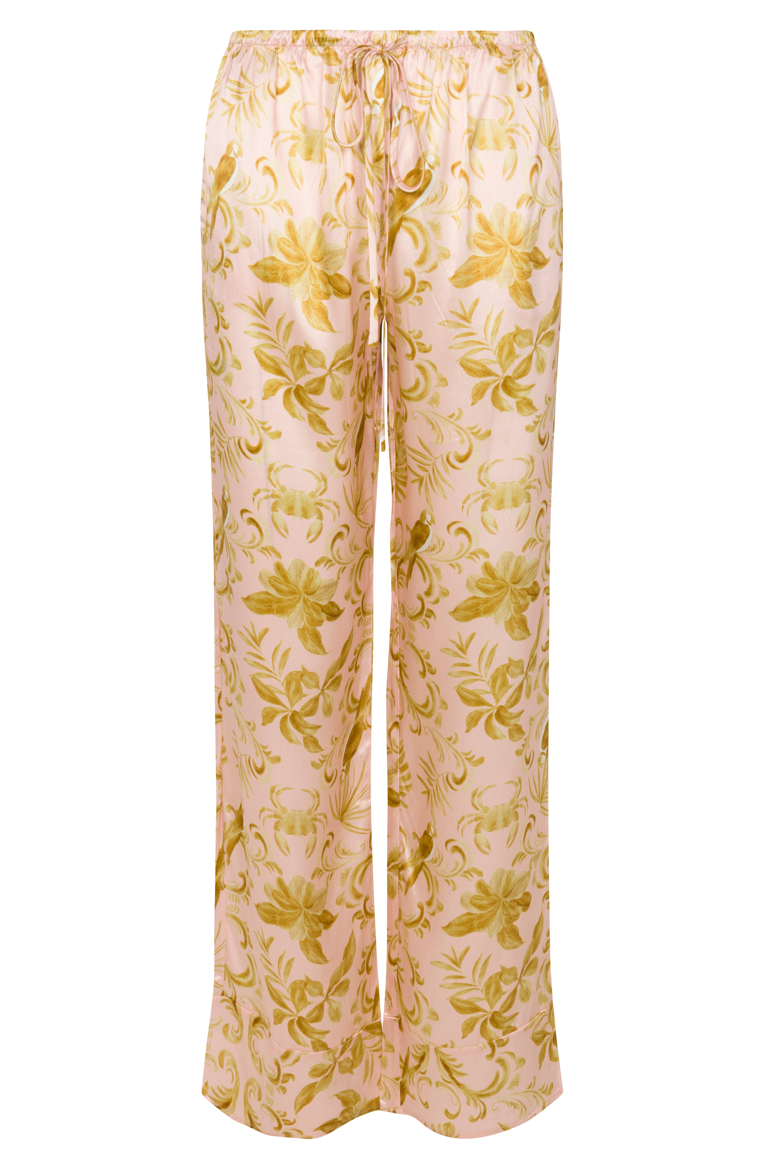 Parisa Silk Pant - Island Motif