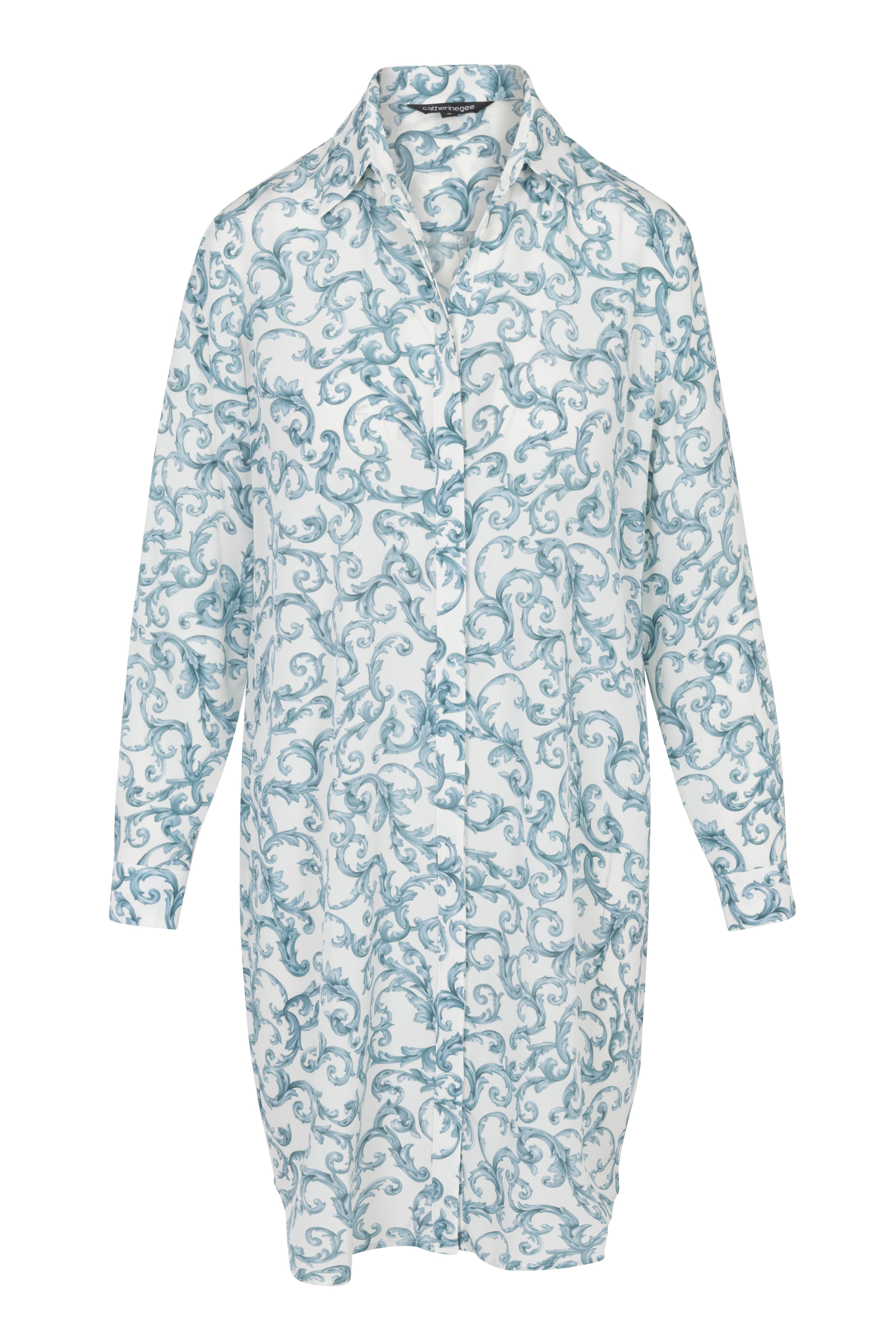 Sophie Button Down Dress - Azulejo
