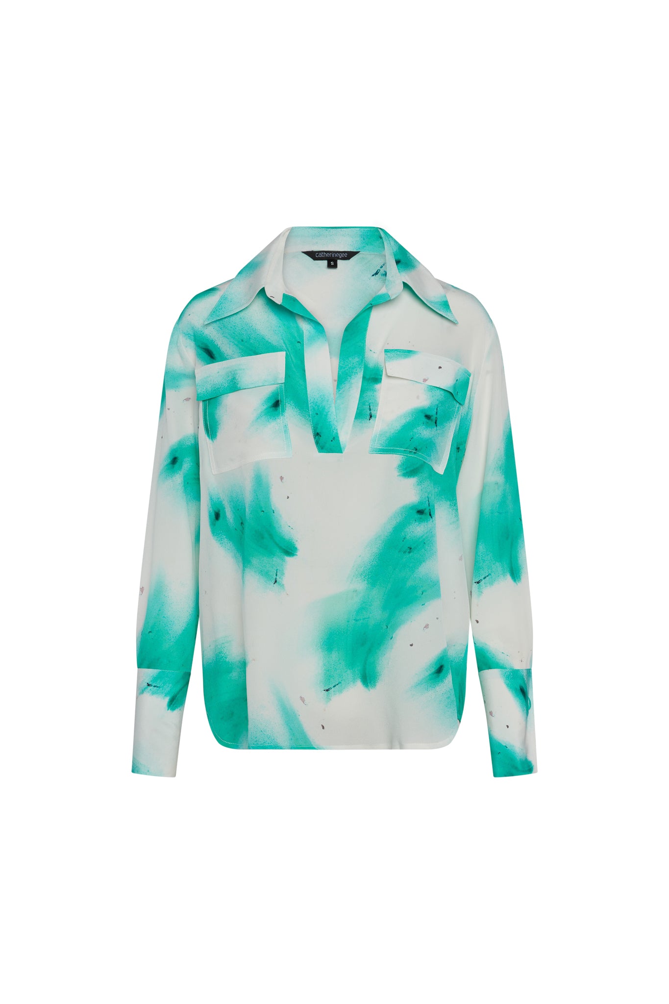 Kaia Blouse - Teal Art