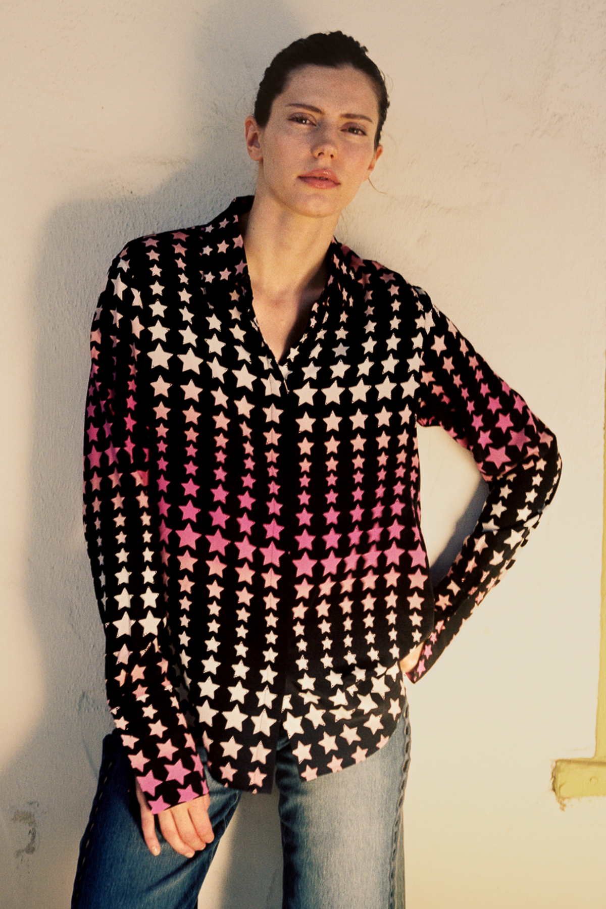 Sophie Blouse - Pink Stars