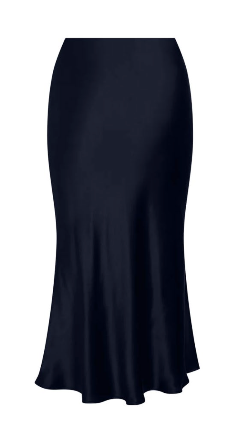 Siena Slip Skirt - Midnight Navy