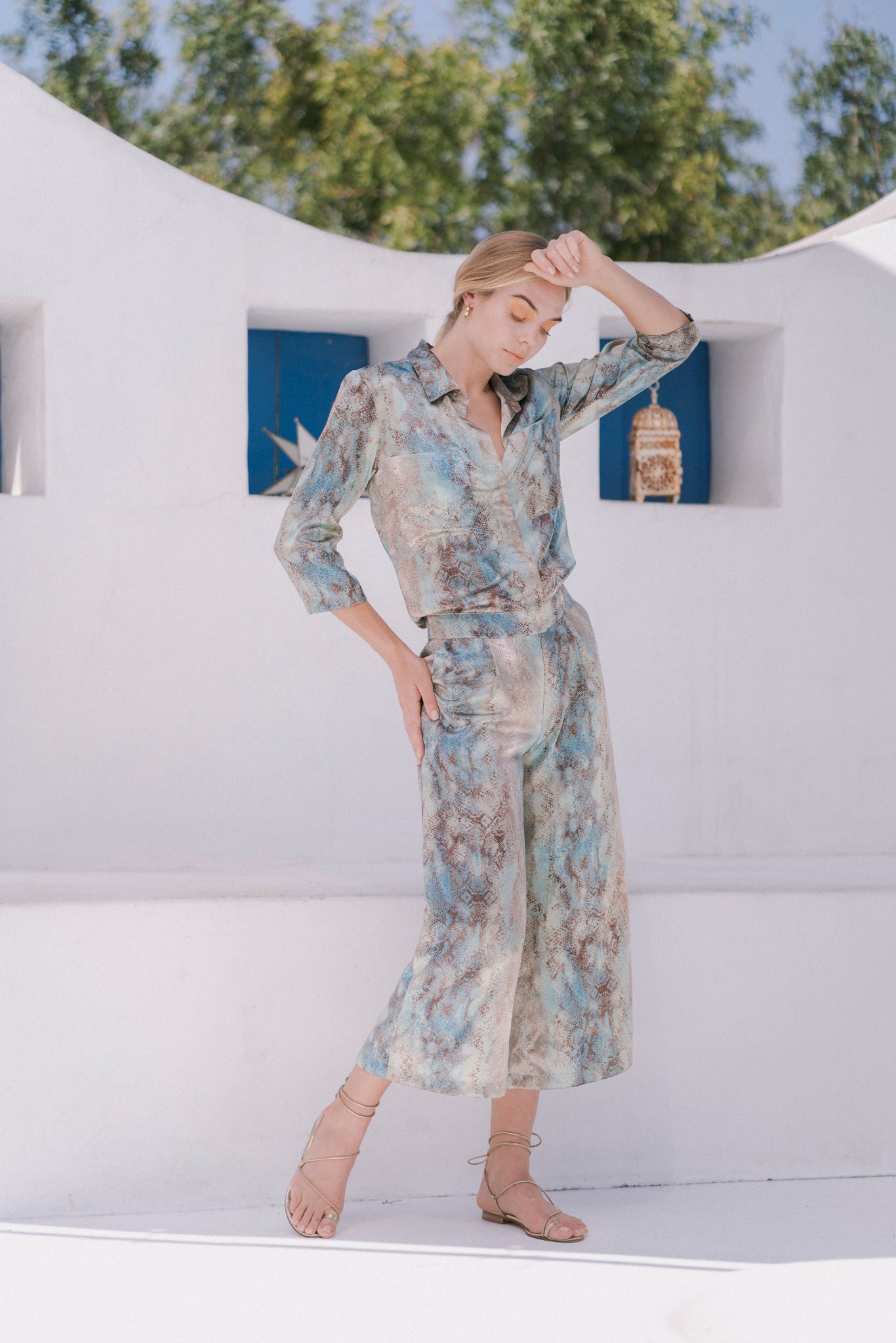 Vivienne Utility Silk Jumpsuit | CG DESIGN, LLC..