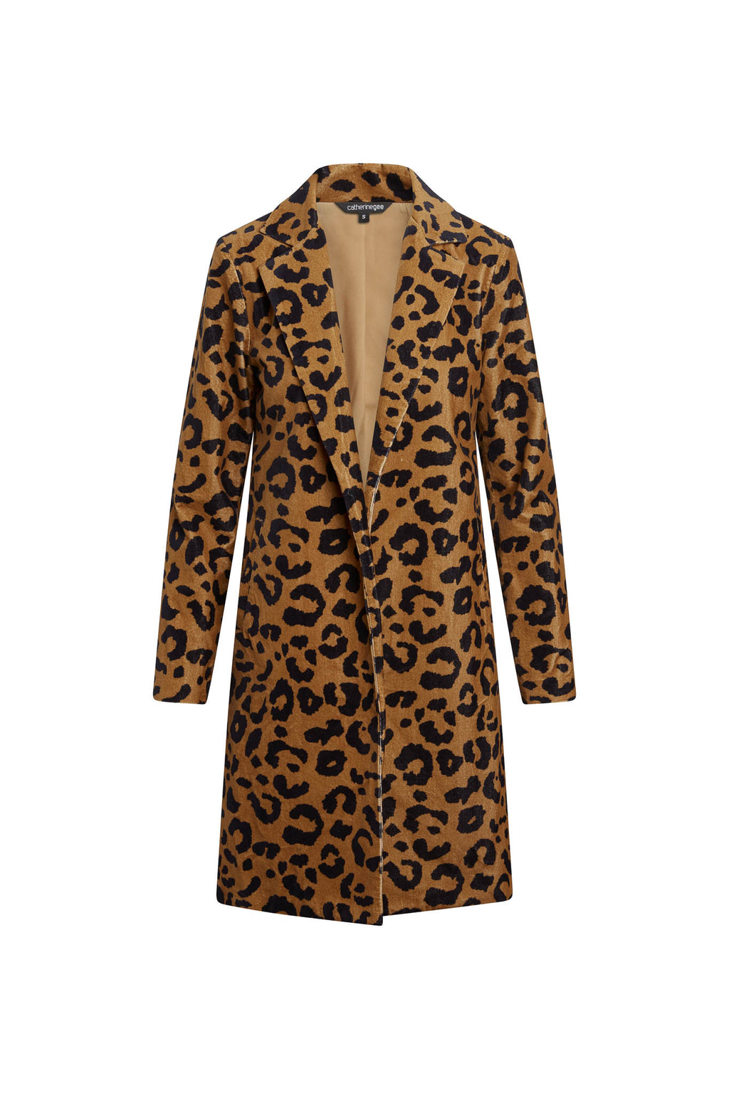 Leopard print car coat top