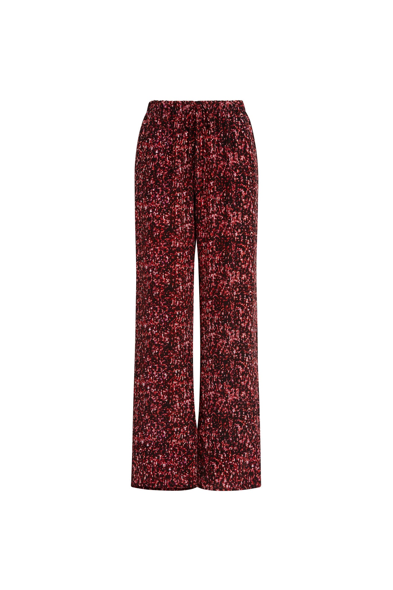 Parisa Silk Pant - Red Sequin | CG DESIGN, LLC..