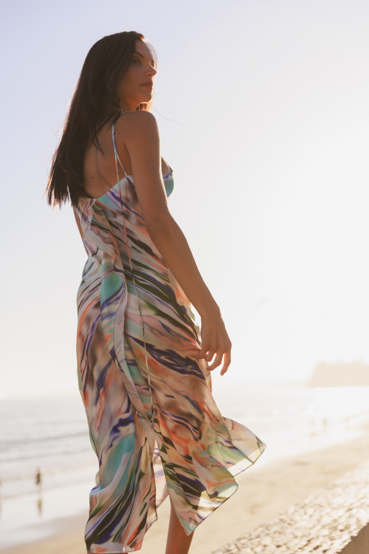 Emma Slip Dress - Abstract Orchid