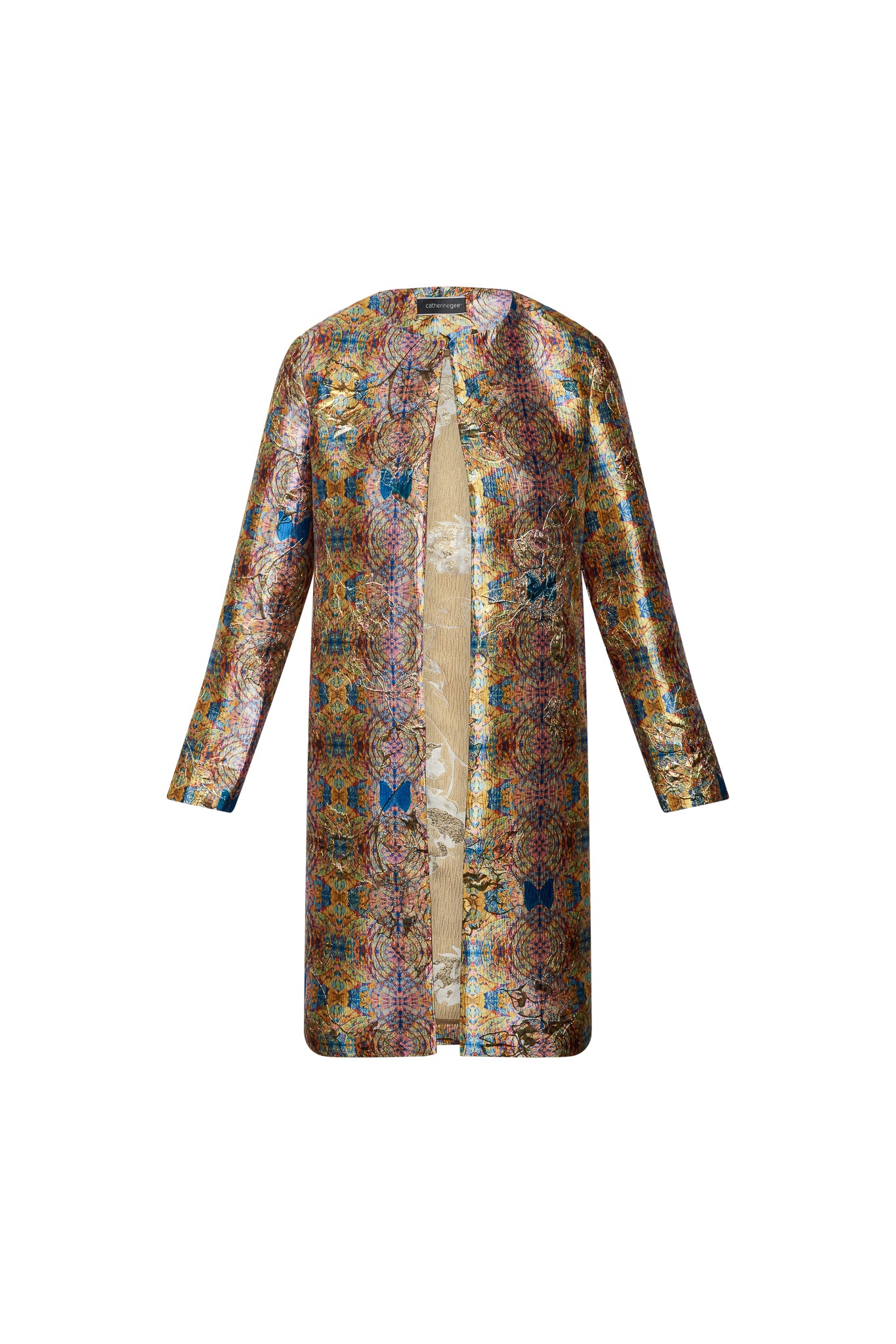 Margot Car Coat - Butterfly Swirl | CG DESIGN, LLC..