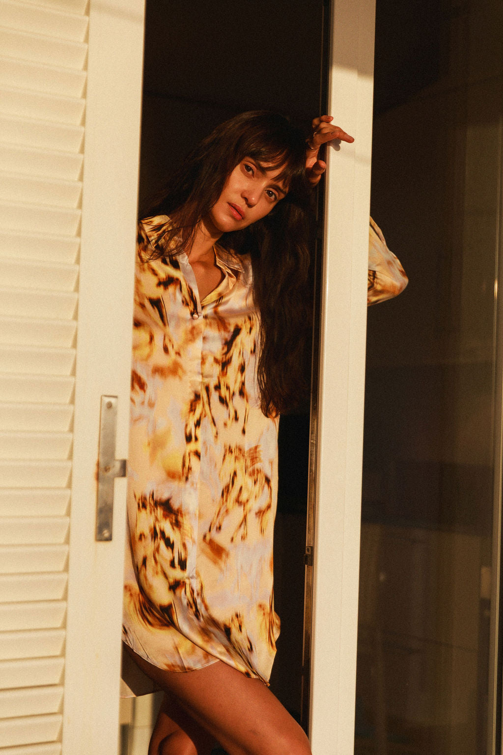 Daria Silk Shirt Dress - Wild Horse