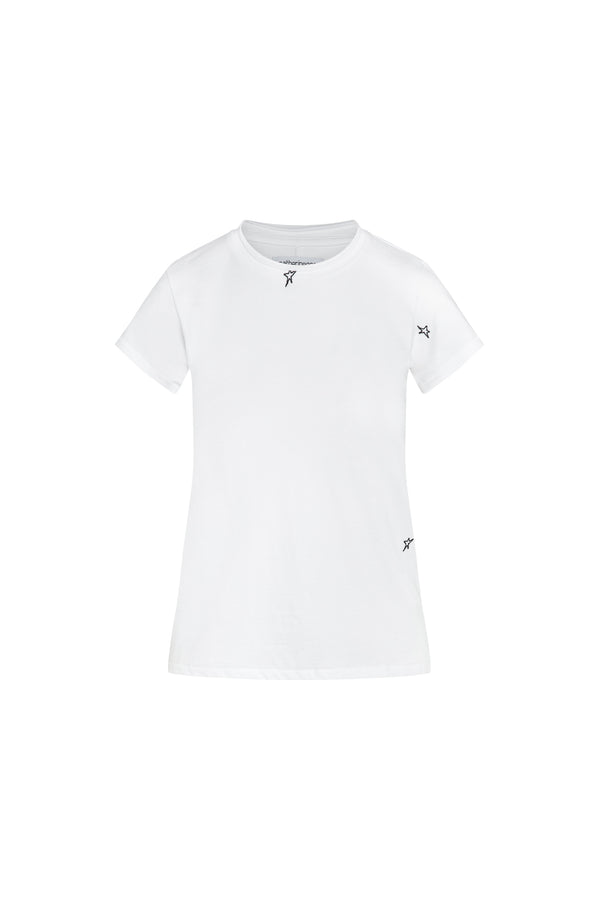 Embroidered Cotton T-Shirt - Star | CG DESIGN, LLC..
