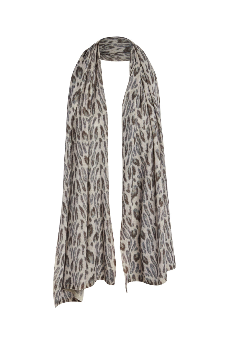 Cashmere Blankie / Scarf - New Leopard