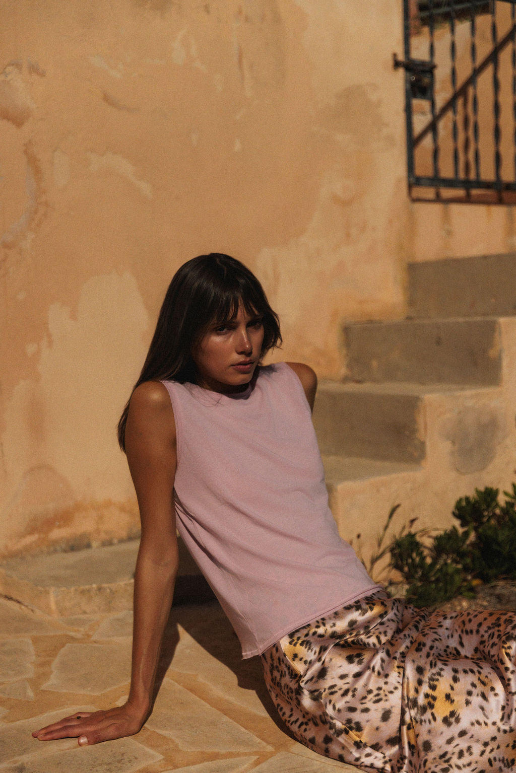 Siena Slip Skirt - Blush Leopard