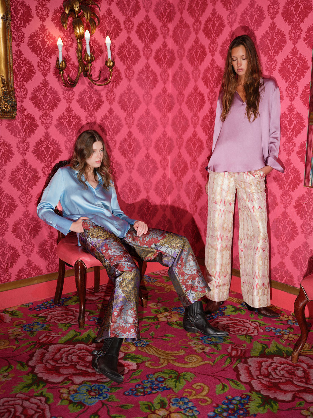 Jacquard Stella Pant - Paisley Patchwork