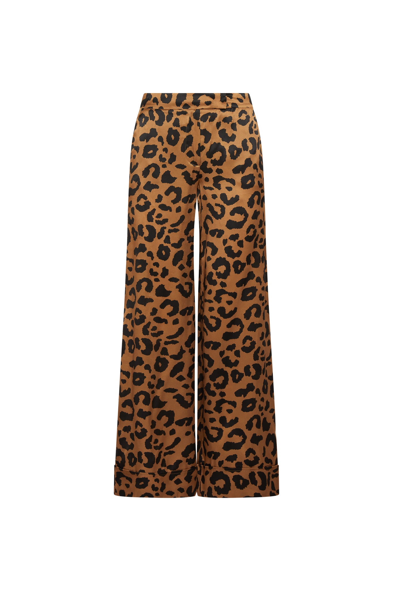 Stella Silk Pant - Cheetah