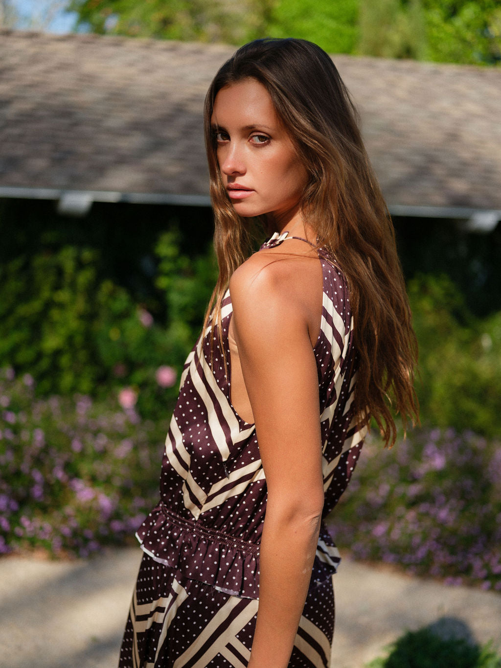 Sofia Dress - Bardot Polka