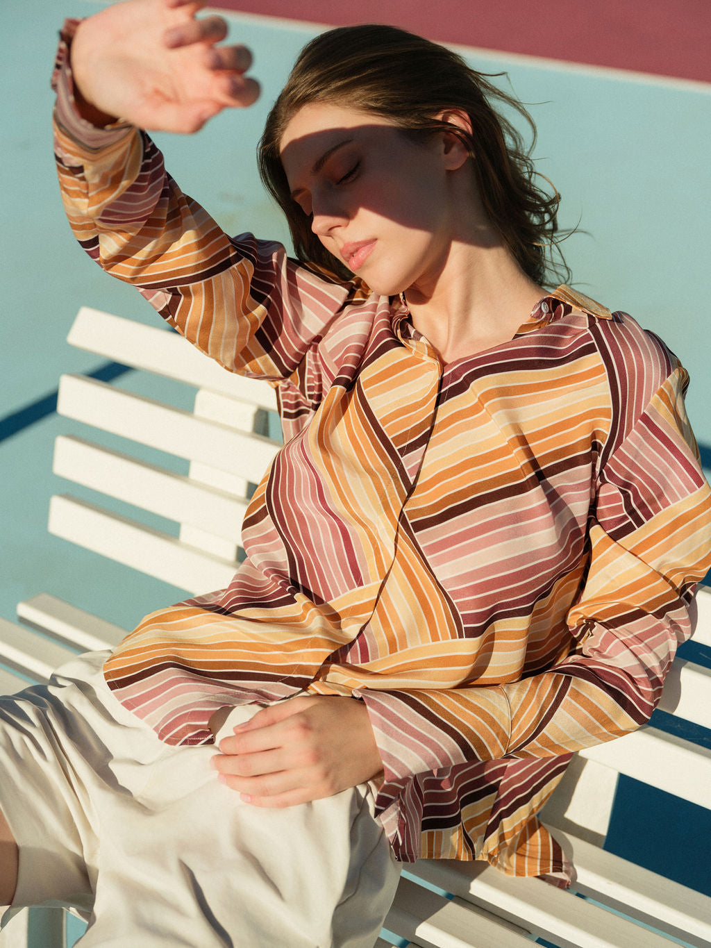 Sophie Blouse - Bardot Stripe