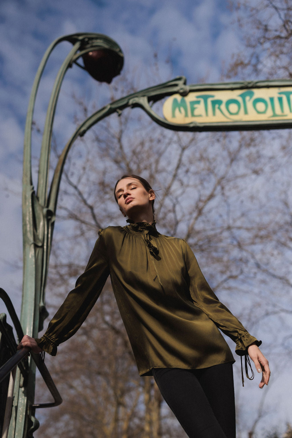 Keira Blouse - Army Green