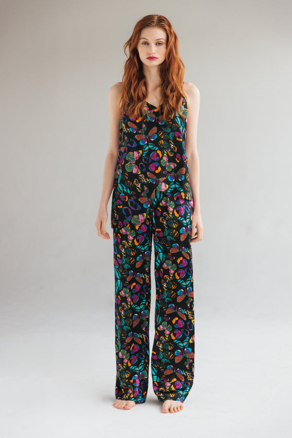 Parisa Silk Pant - The Tracy (Butterfly)