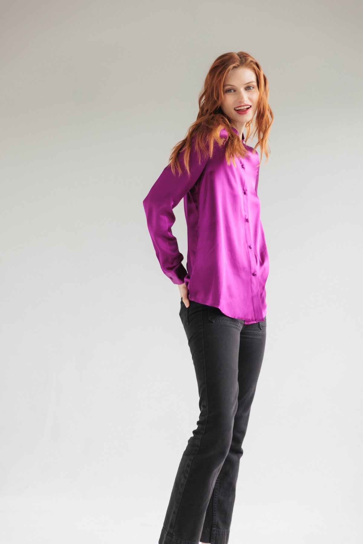 Laura Blouse - Electric Orchid