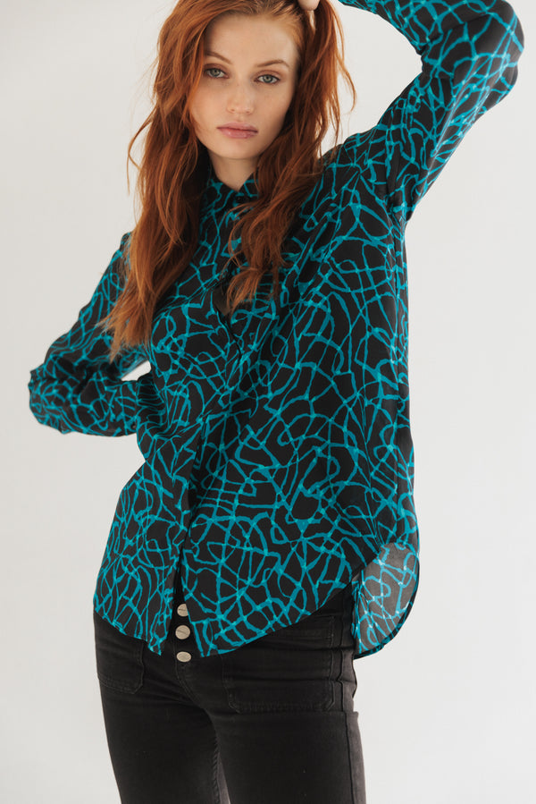 Sophie Blouse - Blue Constellation