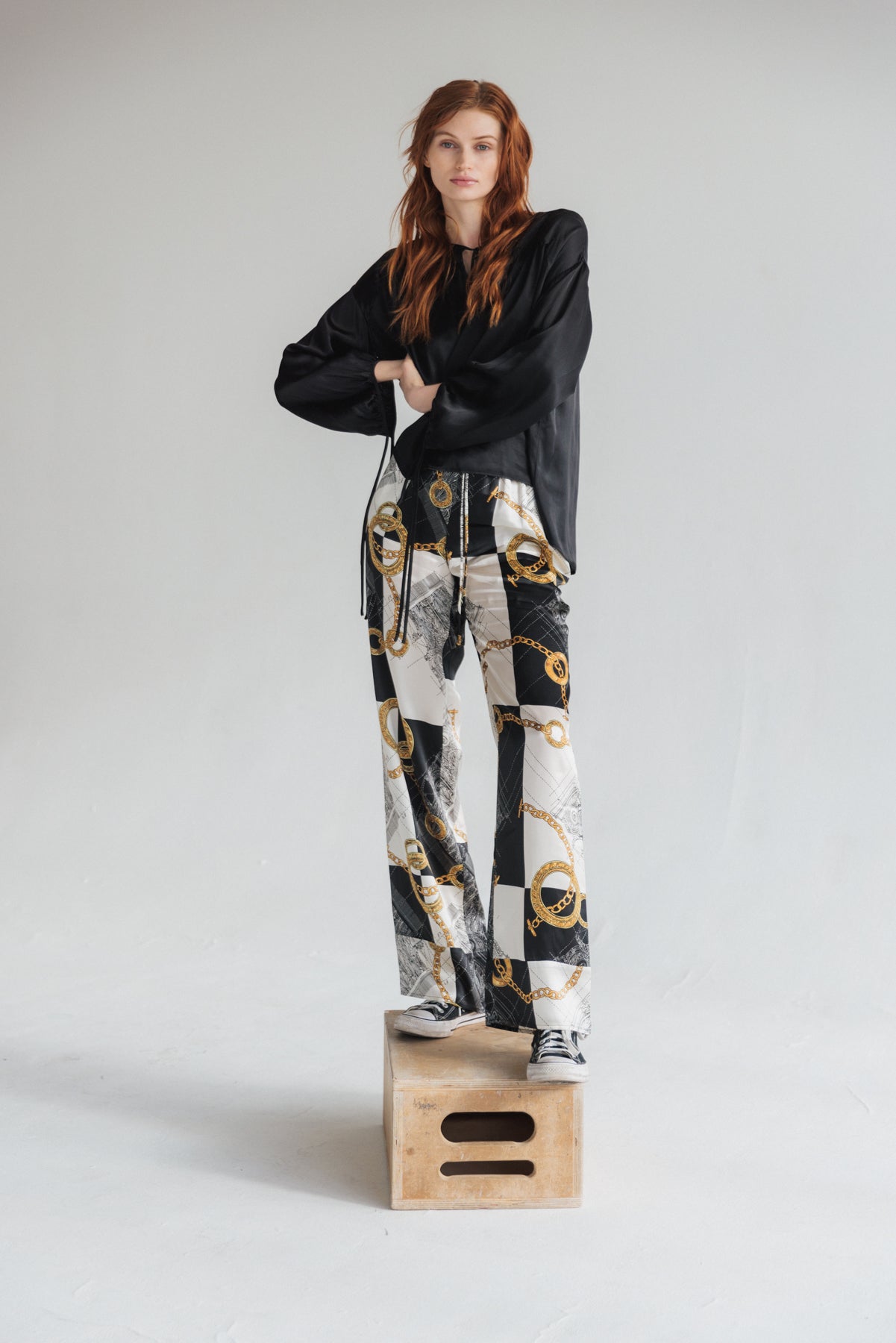 Parisa Silk Pant - Athens