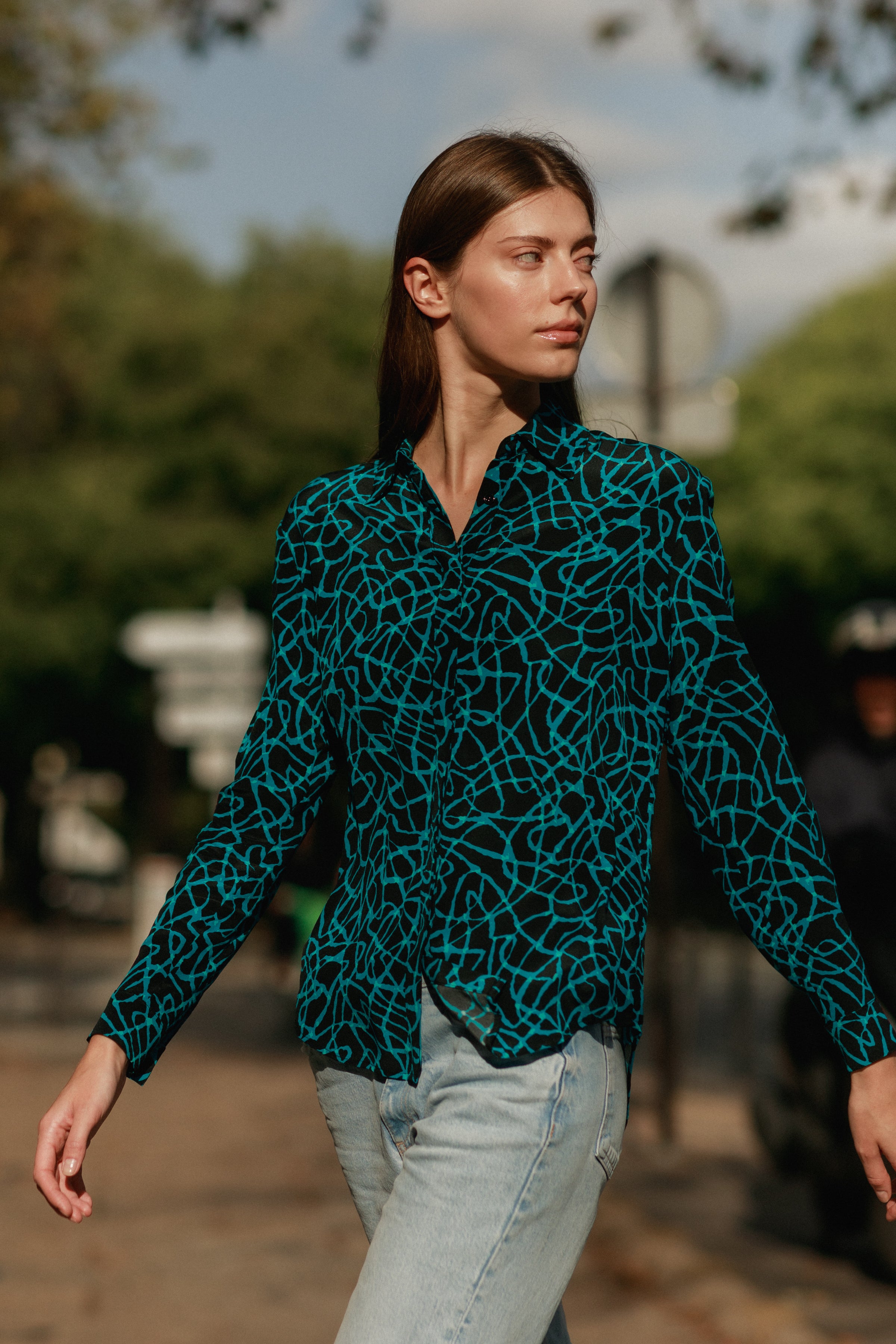 Sophie Blouse - Blue Constellation