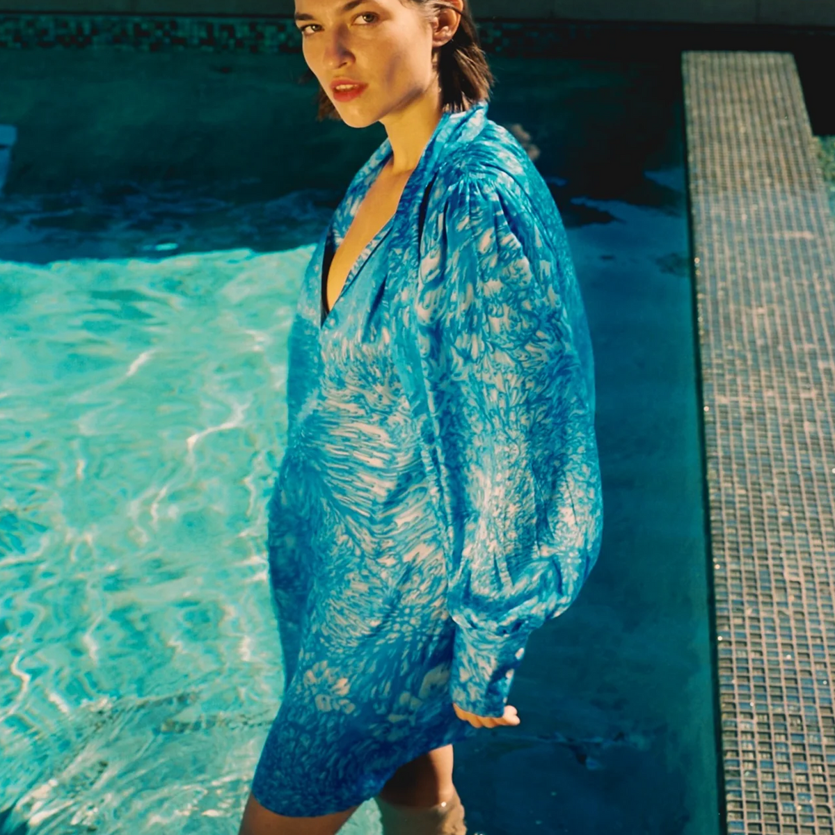 Aussie Short Dress - Blue Dye - XS