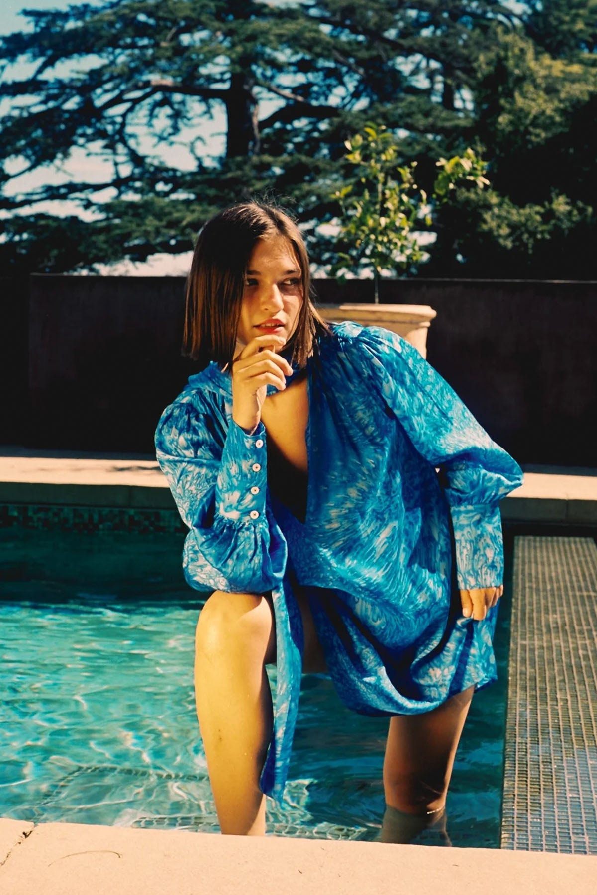 Aussie Short Dress - Blue Dye