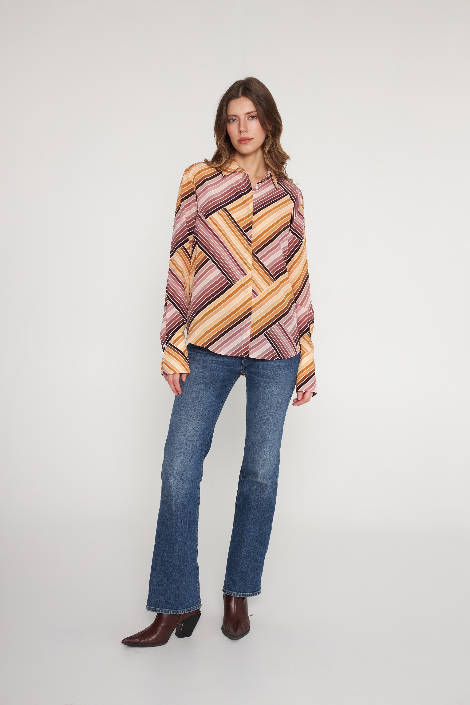 Sophie Blouse - Bardot Stripe