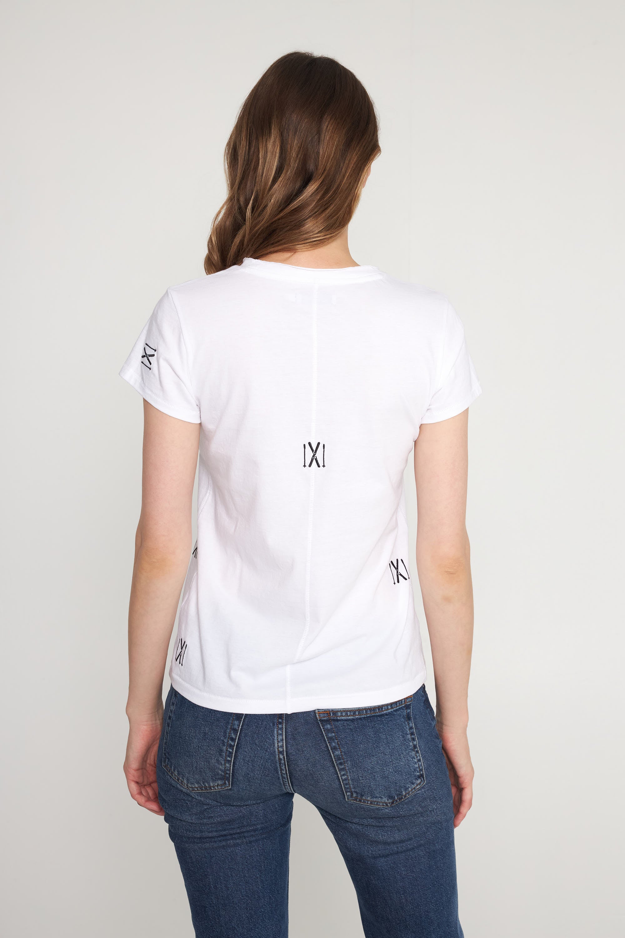 Embroidered Cotton T-Shirt - Skis