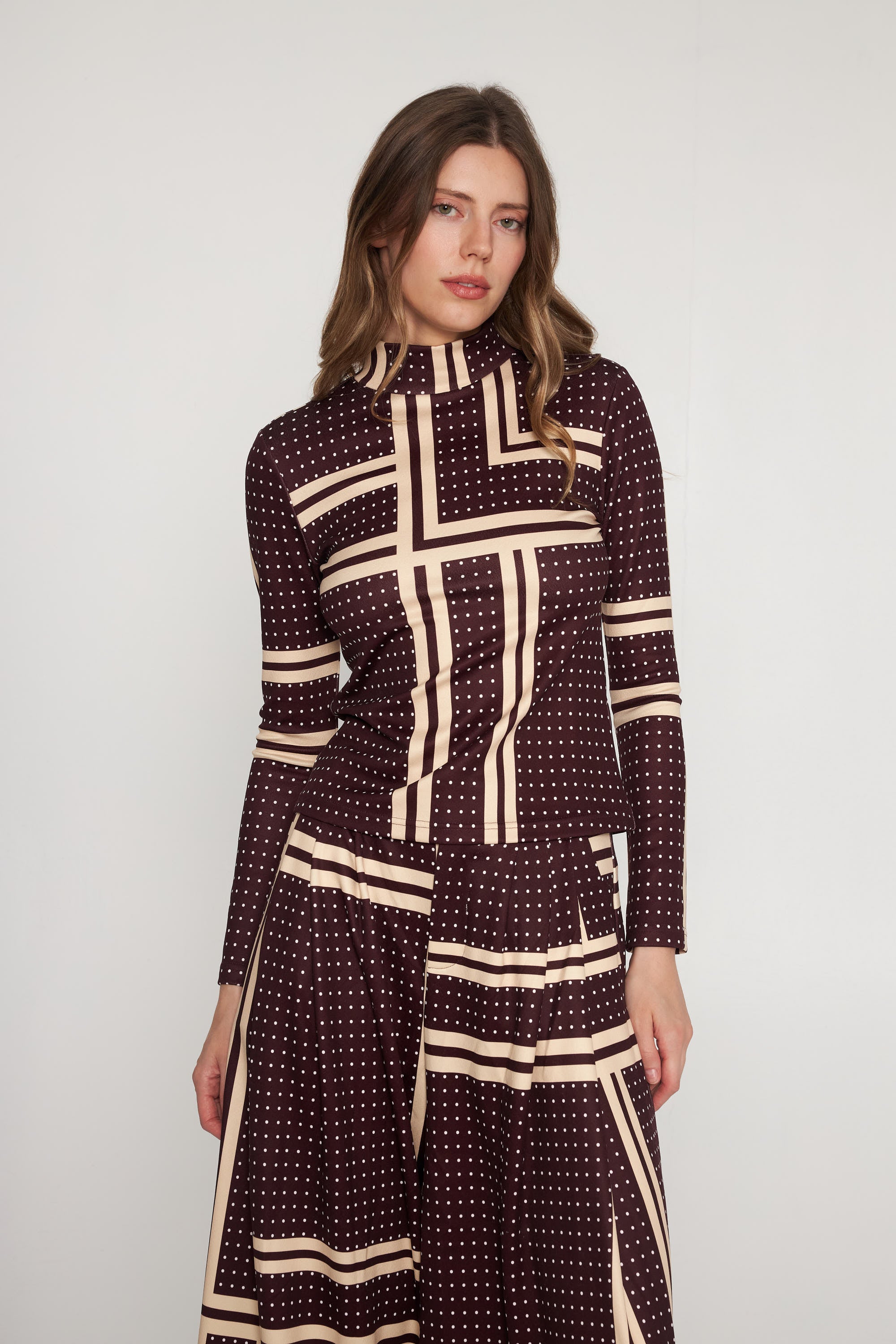 Diana Top - Bardot Polka