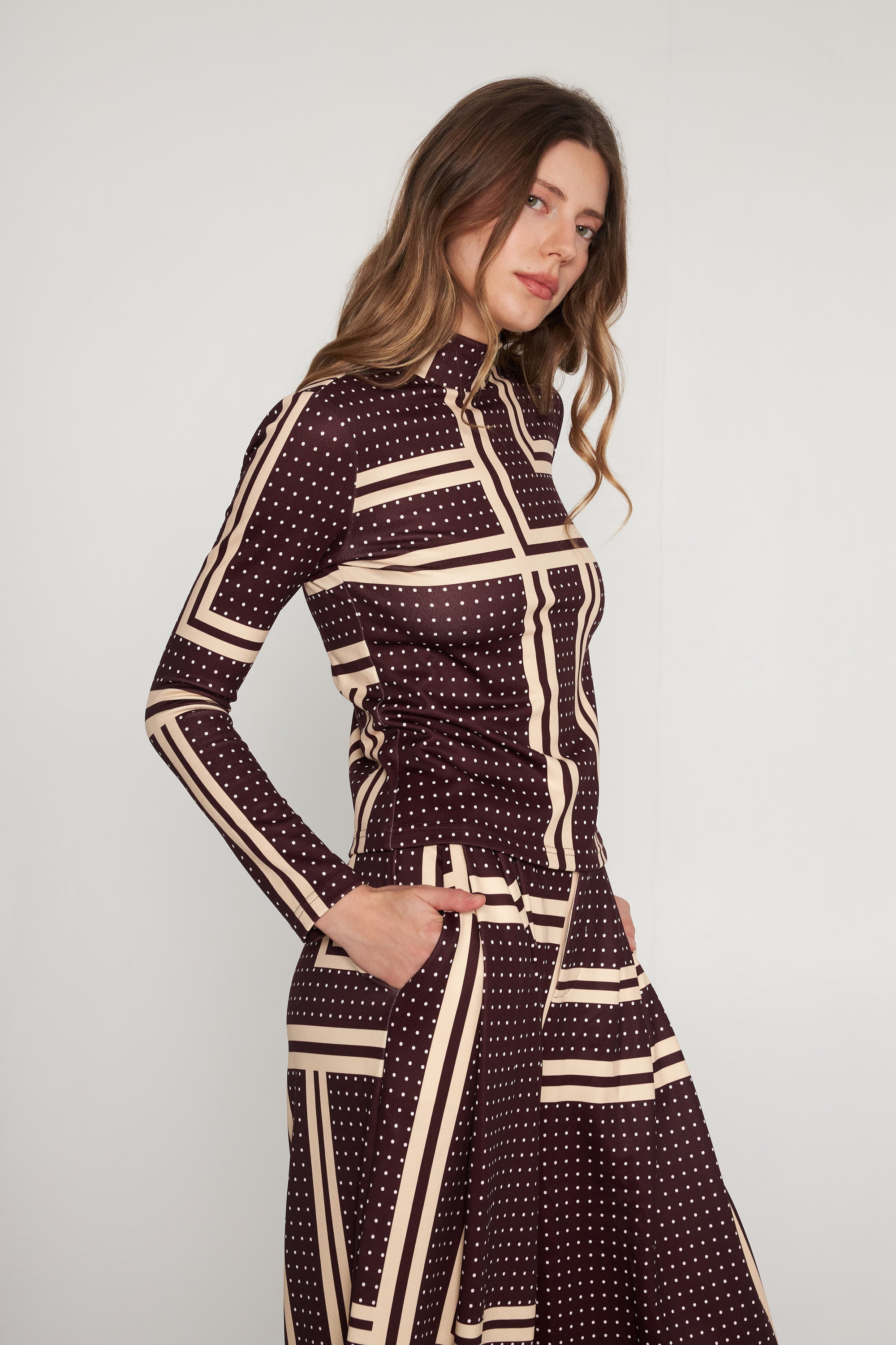 Diana Top - Bardot Polka